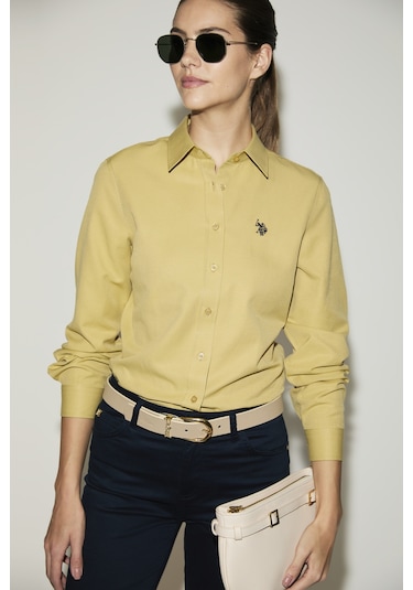 U.S. Polo Assn. U.s. Polo Assn. Kadın Gömlek Basic 50324791-vr235 Yag Yesılı