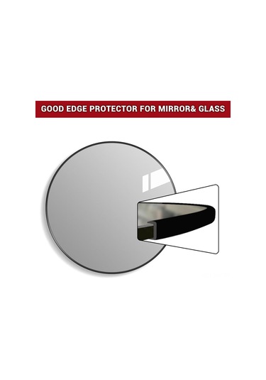 Moveevo 6m Uzunlukta Kendine Yapışkan Kauçuk U Profil Kenar Koruyucu, Kesme Engeli Ve Dekoratif Metal Kenar Tamiri Bantı - U002