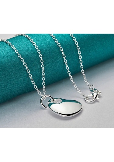 Eyelashes Silver 925 Ayar Gümüş Kalp Kolye