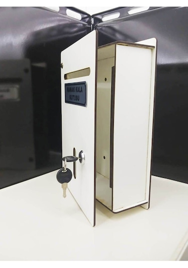 Beyaz Büyük Boy Ahşap Ramak Kala Kutusu