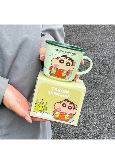 Geeroyoo Evde Kahve/ Kahvaltı İçin Yeşil 340ml Seramik Kupa - Sevimli Tasarım, Çiftler Ve Hediyelik İdeal Seçim Diğer