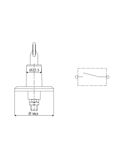 Akü Devre Kesici Isıya Dayanıklı Elektrik Anahtar Şalter 100a Dev