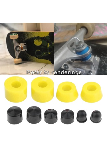 Homyl Açık Için Kaykay Kamyon Burç Kiti Amortisörler Sarı Sarı Çok Renkli