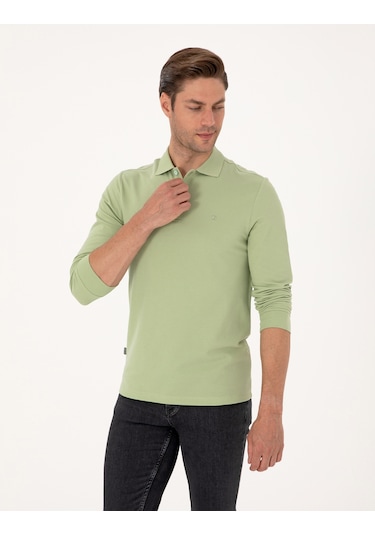 Pierre Cardin Erkek Çağla Sweatshirt 50314048-vr016 Çağla