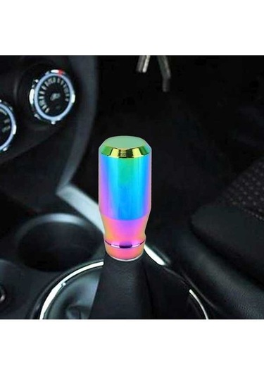 Wondernest Evrensel Araba Vites Topuzu Düz Renk 3 Kauçuk Kapaklı Otomatik Şanzıman Kolu Çok Renkli