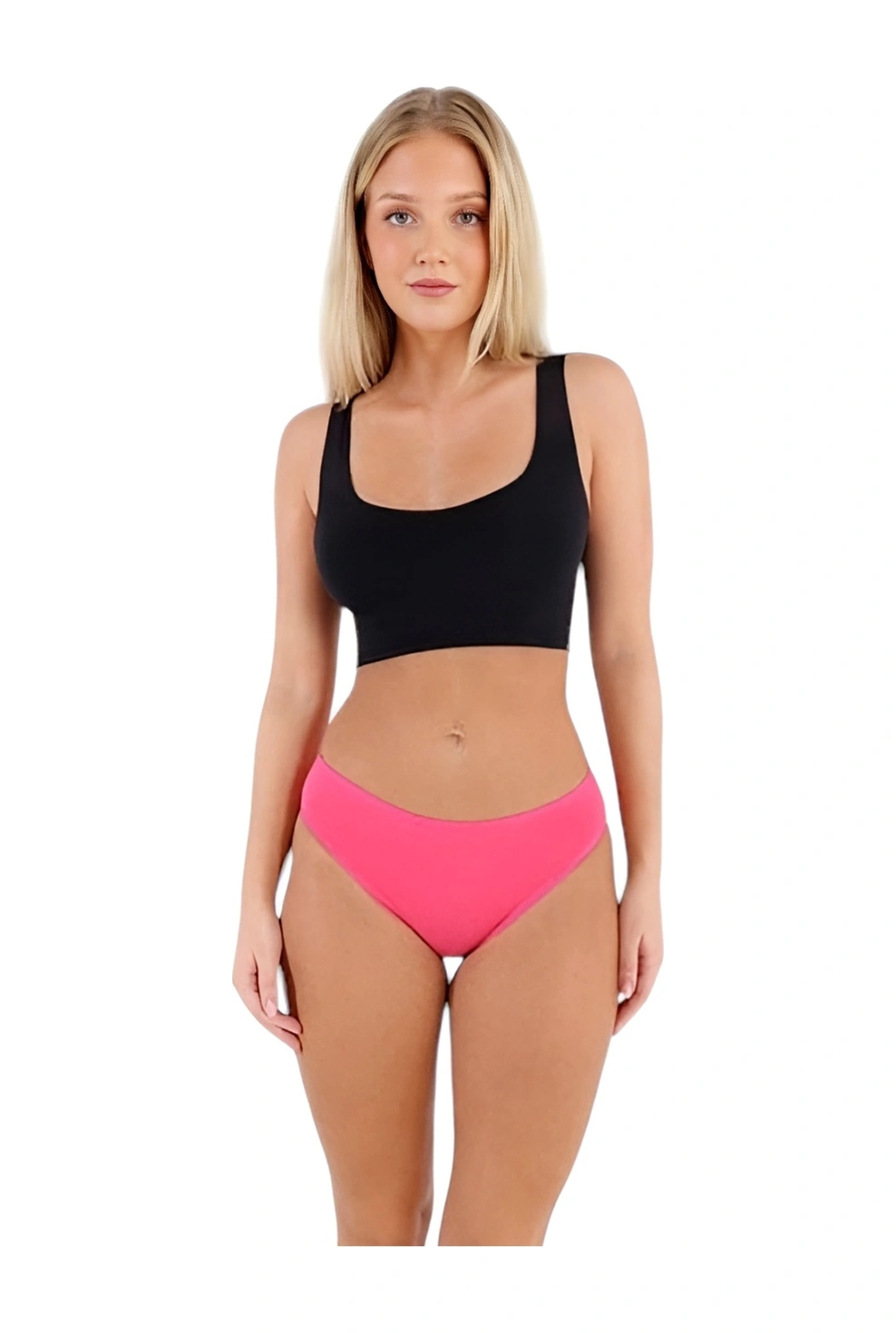 Tezzgelsin Kadın Pamuklu Penye Süprem Kumaş Bikini Külot Kadın Bikini Külot 6 Adet Fuşya