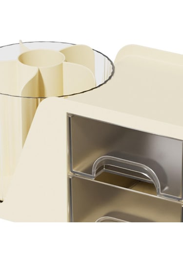 Homyl 360 Dönen Makyaj Organizatör Kalem Tutucu Çok