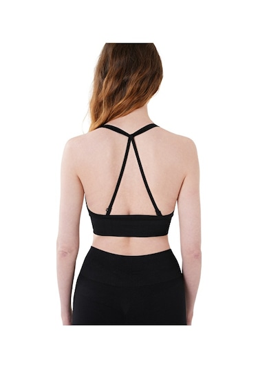 Musclecloth Nova Seamless İpli Bra Siyah