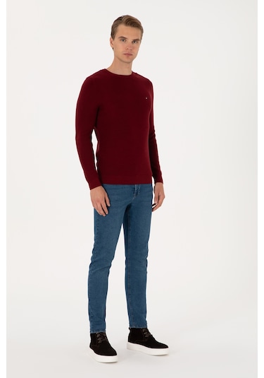 U.s. Polo Assn. Erkek Bordo Kazak /triko 50313667-vr014 Bordo