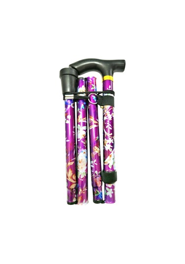 Homyl Katlanabilir Baston Ayarlanabilir 5 Bölümlü El İnsanlar İnsanlar Çok Renkli