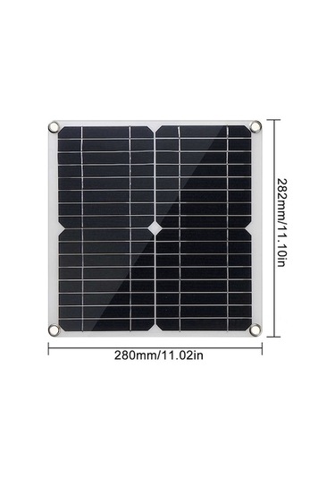 Besthome1 20w Monokristal Güneş Paneli Seti 12v 60a Pwm Kontrolörlü Çift Usb Çıkışlı Ip64 Su Geçirmez Araba Bot Bahçe Batarya Ş