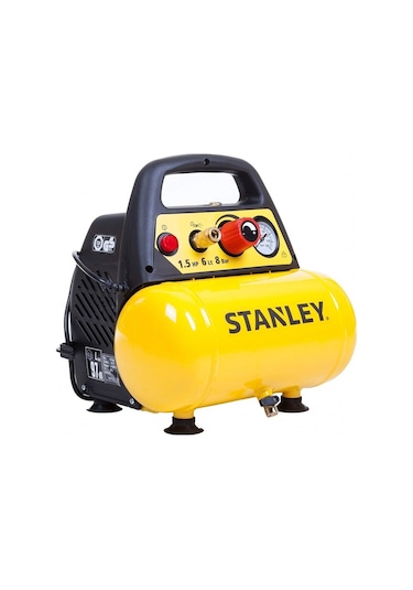 Stanley DN 200/8/6 1.5 Hp 8 Bar 6 LT Yağsız Hava Kompresörü