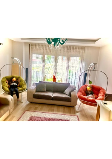 Murtiko Ev Bahçe Ofis Teras Balkon Lüks Minderli Hamak Salıncak