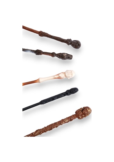 Harry Potter Asası 5'li Asa Seti Harry Hermione Voldemort Dumbledore Snape