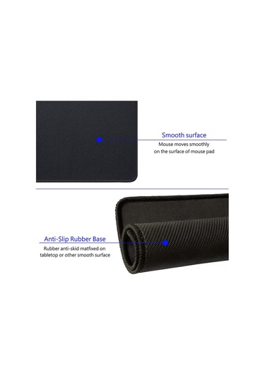 Mousepad Kaydırmaz Koku yapmaz 1.5mm Kalınlık Mouse Pad 18 x 22 CM