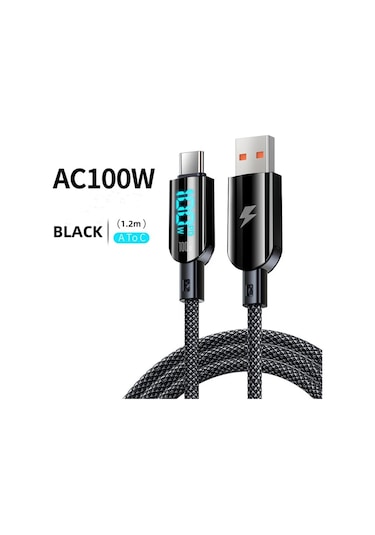 Maerknon 100w 6a Usb C Pd Hızlı Şarj Kablosu Samsung Uyumlu Xiaomi Huawei İçinbej1.2m