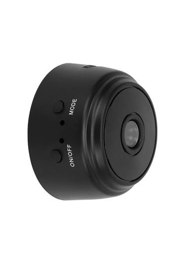 Vkemall Küçük Wifi Kamera 1080p Hd Gece Görüşü, Manyetik Arka Kapak, 240mah Dahili Batarya İle Ev/ofis İzleme Siyah