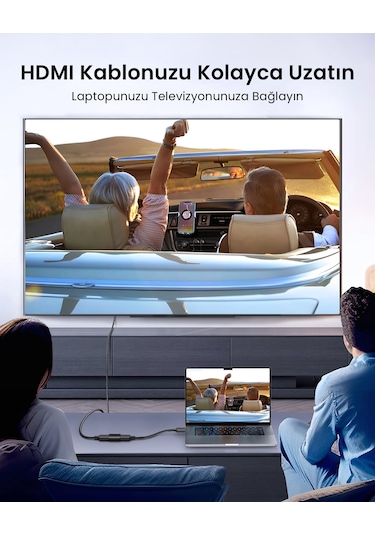 Ugreen Hdmı Birleştirme Uzatma Aparatı 4k/60hz, Siyah, 20107