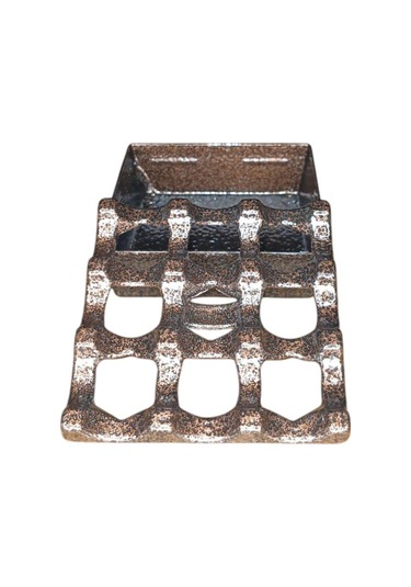 Zethome Kare Küllük Cafe Bronz Krom Kafe Kül Tablası