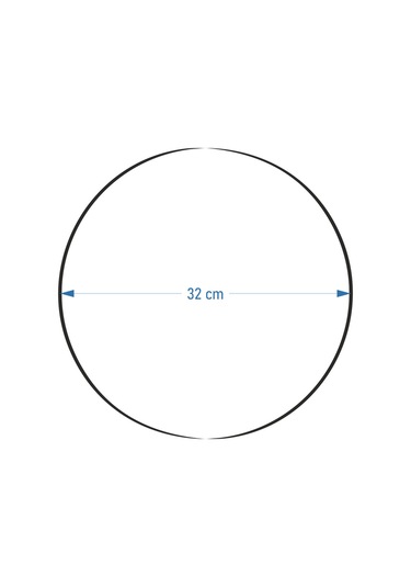 Vilinze Hasır Jüt Ip Supla / Amerikan Servis - 32 Cm 4 Adet
