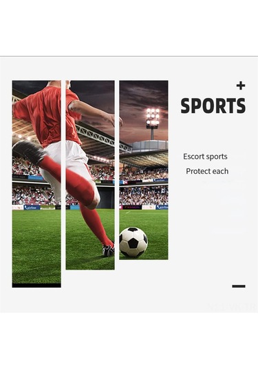 Vkemall Futbol, Beysbol, Basketbol, Ragbi İçin Profesyonel Kompresyon Bacak Kolluğu 2 Çift Turuncu Portakal