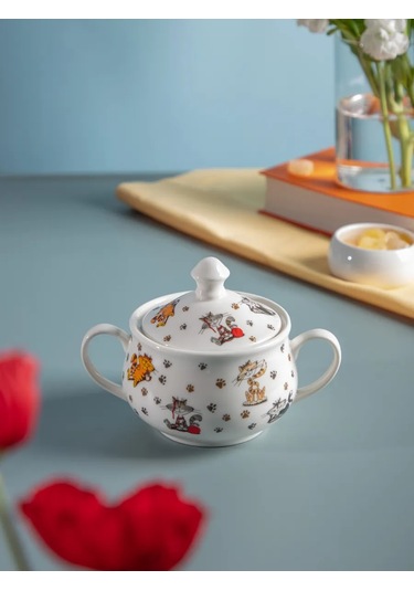 Lefard Porselen Şekerlik "neşe Dolu Arkadaşlar" 500 Ml 171769254 Beyaz