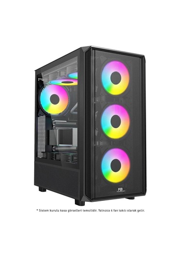 Powerboost Pb-p3602bb 850w 80+ Bronze Usb 3.0 Atx Mesh Argb Fan Siyah Kasa