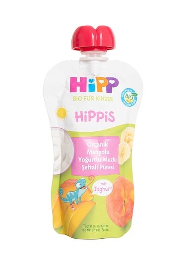Hipp Organik Mangolu Yoğurtlu Muzlu Şeftali Püresi 100 G