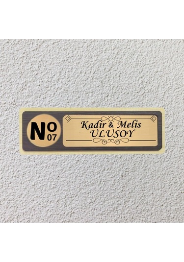 Kişiye Özel Mdf Kapı İsimliği