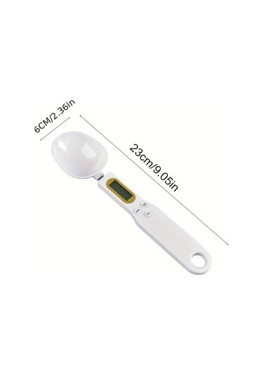 Trendooze Gaojunshop01 Beyaz Dijital Mutfak Terazisi, 0-500g, Lcd, Tare Fonksiyonlu, Mutfak İçin Beyaz