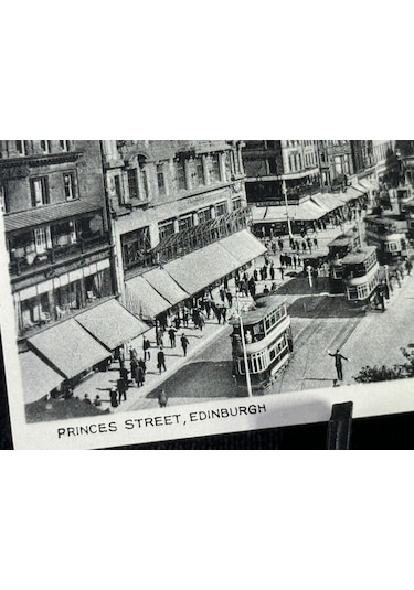 İngiltere Post Card Princes Street Edinburgh 1930-1950'li Yıllarından