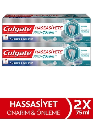 Colgate Hassasiyete Pro Çözüm Onarım ve Önleme Diş Macunu 2 x 75 ML