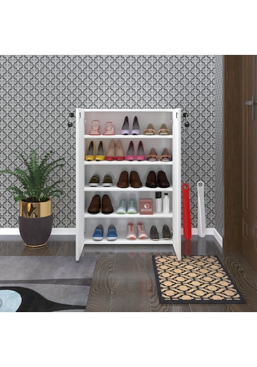 Kenzlife Ayakkabılık Ayakkabı Dolabı Kilitli Be Real Byz 100 70 32 Kapaklı Arkalıklı Ofis Dolabı