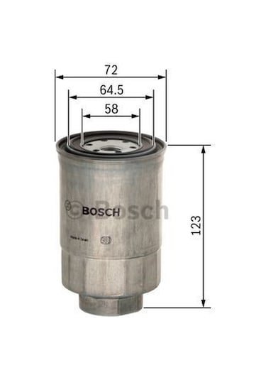 Toyota Corolla Uyumlu E12 Mazot Filtresi 1.4 Dizel D4D 2002-2007 Bosch