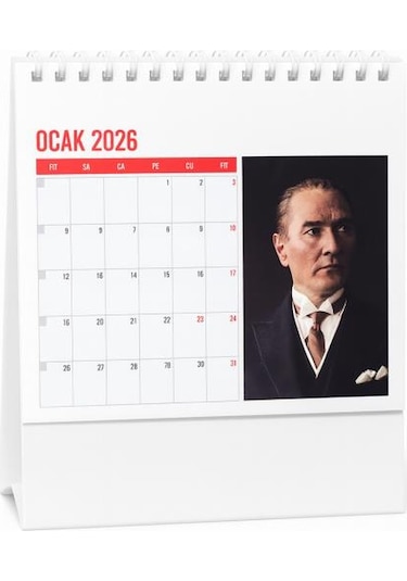 Keskin 600129-99 2026 Mtk-820 Karton Üçgenmasa Takvim Atatürk