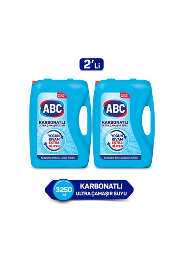ABC Karbonatlı Ultra Çamaşır Suyu 2 x 3250 ML