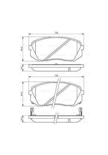 Hyundai Tucson 1.6Crdi 2018-2021 Bosch Ön Balata