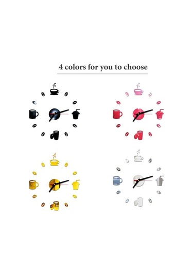 Dancemonkey Modern Dıy Saat - Sessiz, 40cm Akrilik, Gümüş Dekoratif Gümüş