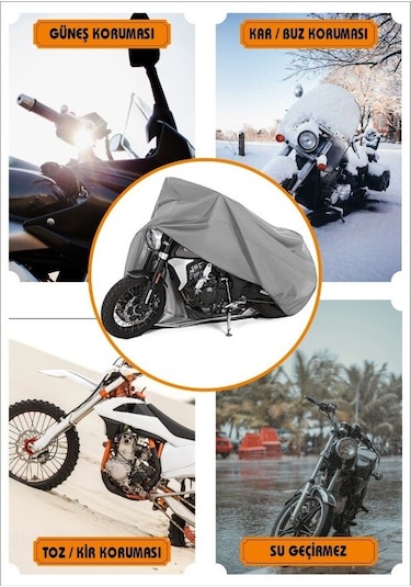 Carguard Tüm Motosikletler İle Uyumlu Brandası Motor Örtüsü Çadır