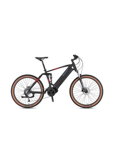 Gravıty - 29 - Mtb 18.5'- 10 Vites - Elektrikli - Mat Siyah-füme/kırmızı Siyah - Kırmızı