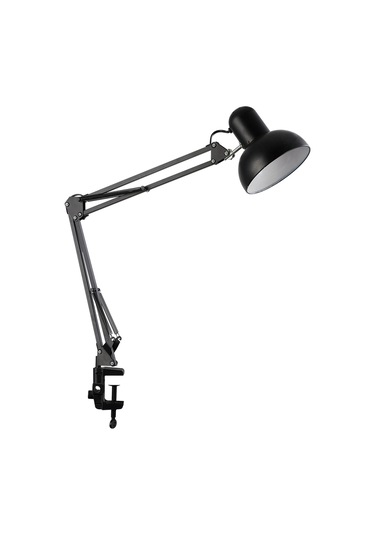 Perro Mandallı Siyah Ders Çalışma Masası Lambası Siyah