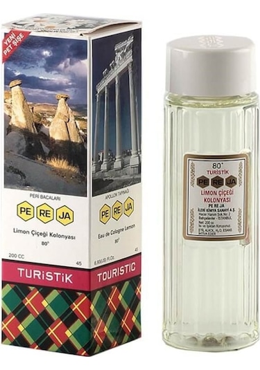 Pereja 80 Derece Turistik Limon Çiçeği Kolonyası Pet Şişe 200 ML