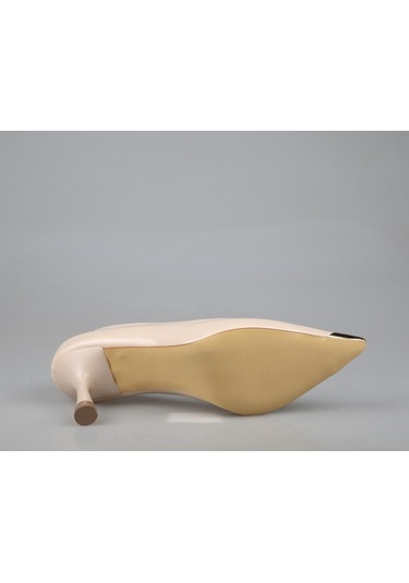 Feles 047-111 Ten Rengi Kadın Topuklu Ayakkabı Ten Rengi