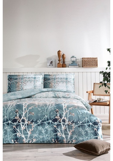 Özdilek Klimop Çift Kişilik Nevresim Takımı 443233 Turkuaz