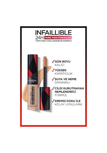 L'Oreal Paris Infaillible Tüm Yüze Uygulanabilir Kapatıcı 330 Pecan