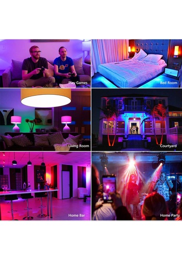 Wezone Tuya Wifi Akıllı Mum Ampulü 5w E12, Rgb Renk & Işık Şiddeti Ayarlanabilir, Alexa & Google Asistan Uyumlu