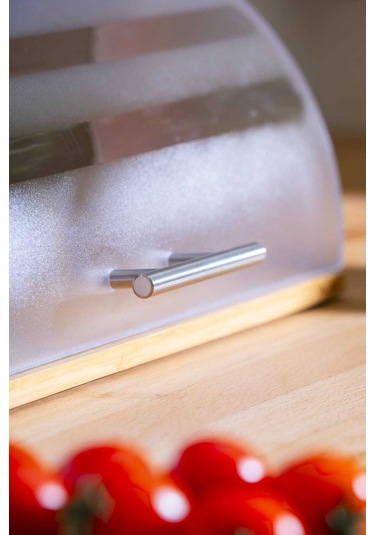 Acar Sirius Bambu Ekmek Saklama Kutusu - 38 28 15,5 Cm Şeffaf