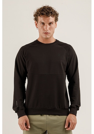 Airlife Saturn Ur7 Pro I Sıfır Yaka Erkek Sweatshirt Siyah