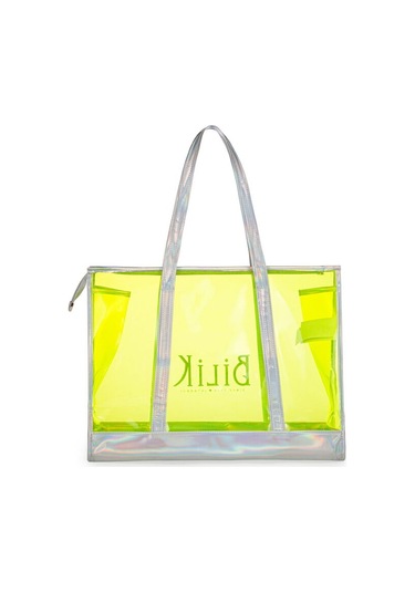 Bilik Deri Şeffaf Sarı Kadın Plaj Çantası Beach First Sarı