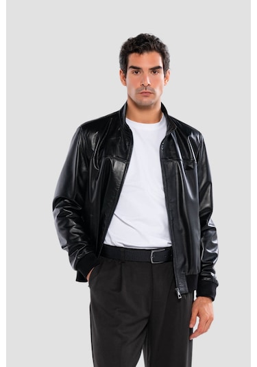 Tamer Tanca Erkek Hakiki Deri Siyah Deri Mont 415 Klj-2575 Erk Dr Mont Y25 Sıyah Derı Siyah